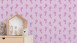 Non-woven wallpaper Little Stars A.S. Création children's wallpaper baby footprints metallic pink 633