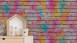 vinyl wallcovering textured wallpaper stone wallpaper colourful modern bricks boys & girls 6 001