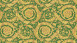 Vinyl wallpaper green classic vintage country house ornaments pictures Versace 4 926