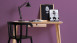 Vinyl wallpaper purple classic plain Linen Style 615