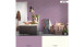 vinyl wallcovering purple modern classic plain stripes trendwall 842