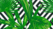 Vinyl wallpaper design panel green modern flowers & nature images pop.up panel 3D 542