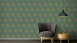 Vinyl Wallpaper Absolutely Chic Architects Paper Retro Peacock Feathers Metallic Green Brown 714