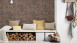 vinyl wallcovering stone wallpaper brown modern classic stones trendwall 611