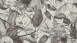 Vinyl wallpaper Greenery A.S. Création country style hibiscus plants grey white black 163