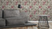 Vinyl wallpaper Greenery A.S. Création country style hibiscus plants green pink grey 164