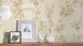 vinyl wallpaper beige retro classic flowers & nature romantico 262
