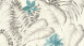 Vinyl wallpaper blue modern classic flowers & nature Exotic Life 792