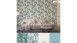 vinyl wallpaper blue modern style pictures flowers & nature geo nordic 301