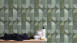 Vinyl wallpaper green modern retro pictures flowers & nature Geo Nordic 312