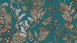 Vliestapete Floral Impression Blumen & Natur Retro Blau 515