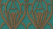 Vinyltapete Mata Hari Ornamente Barock Petrol 915