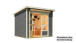 planeo garden shed - Venlo system house titanium grey