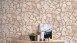 vinyl wallcovering stone wallpaper beige modern stones Elements 323