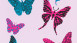 Boys & Girls 6 A.S. Création children's wallpaper butterflies blue black purple 342