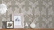 Textile thread wallpaper grey vintage flowers & nature Tessuto 286