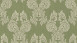 textile thread wallpaper green vintage flowers & nature tessuto 304