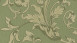 textile thread wallpaper green vintage flowers & nature tessuto 334