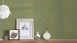 textile thread wallpaper green modern stripes Tessuto 604