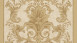 vinyl wallcovering textured wallpaper orange vintage retro country house baroque flowers & nature ornaments Versace 2 165