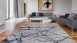 planeo carpet - damask 200 grey / blue