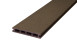 planeo ECO-Line WPC decking board hollow chamber dark brown 4m - smooth/grooved