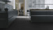 Wineo vinyl floor - 800 tile Solid Black - 914x914mm adhesive vinyl