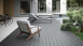 planeo TitanWood - solid plank dark grey antique aged/brushed