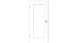 planeo Interior door lacquer 3.0 - Ebbo Premium 9010 White lacquer 2110 x 985 mm DIN L - Round VSP hinge 3-t