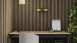 planeo acoustic panels Comfort - rustic oak 250 x 30 cm | 3mm felt backing