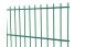 Double-rod fence light 6/5/6 RAL 6005 Moss green