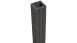 planeo prefabricated fence post incl. cap - anthracite 7 x 7 x 240 cm - set in concrete