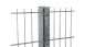 Fence post type FB Hot-dip galvanised for double-rod fence