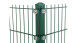 Corner post type P moss green for double bar fence