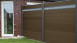 planeo Solid - garden fence design panel Alu15 Terra