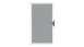 planeo Ambiente - glass privacy gate DIN right satin with aluminium frame 100 x 180 cm