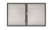 planeo Solid - universal door 2-leaf bi-colour white with anthracite aluminium frame