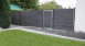 planeo Solid - garden fence square stone grey co-ex