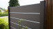 planeo Solid Grande - Premium Garden Fence Anthracite Grey