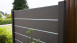 planeo Gardence Premium WPC Fence XL - Anthracite 180 x 180 cm