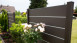 planeo Solid Grande - Premium Garden Fence Anthracite Grey