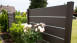 planeo Gardence Premium WPC Fence XL - Anthracite 180 x 180 cm
