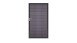 planeo Solid - universal door stone grey co-ex with anthracite aluminium frame