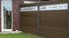 planeo Solid - garden fence design panel Glas30 Terra