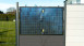 planeo solar fence complete set square format 1813 mm height x 3730 mm width anthracite grey for setting in concrete