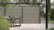 planeo Gardence BPC fence - grey 185 x 180 cm