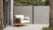 planeo Gardence BPC fence XL - grey 185 x 180 cm