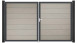 planeo Gardence Grande BPC door - DIN right 2-leaf bi-colour sand with anthracite aluminium frame