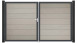 planeo Gardence Grande BPC door - DIN left 2-leaf Bi-Color Sand with anthracite aluminium frame