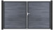 planeo Gardence Grande BPC door - DIN right 2-leaf stone grey co-ex with anthracite aluminium frame